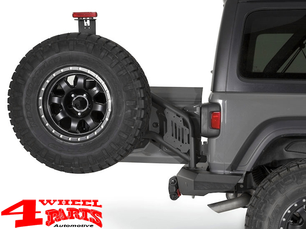 Heavy Duty Tire Carrier Mount for Rear Bumper WARN Elite Series Jeep  Wrangler JL + Unlimited year 18-23 | 4 Wheel Parts