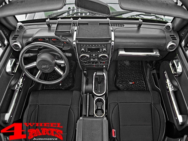 Chrome Automatic Transmission Shift Bezel Jeep Wrangler JK year 07-10 | 4  Wheel Parts