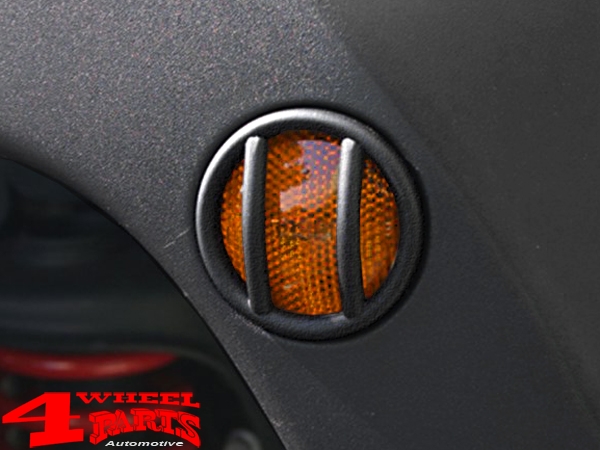 Side Marker Light Guard Set Textured Wrangler JK year 07-18