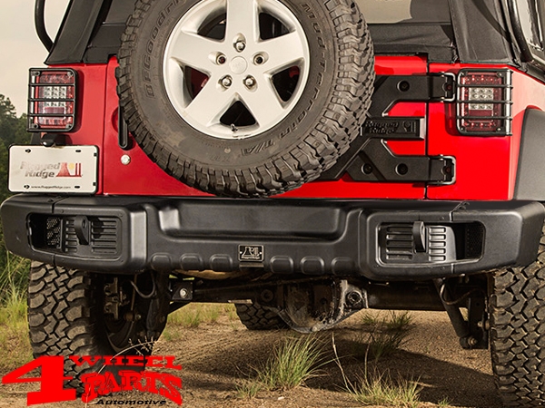 Rear Bumper Spartacus Steel Black Jeep Wrangler JK year 07-18