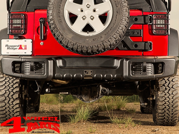 Rear Bumper Spartacus Steel Black Jeep Wrangler JK year 07-18