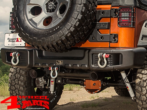 Rear Bumper Spartacus Steel Black Jeep Wrangler JK year 07-18