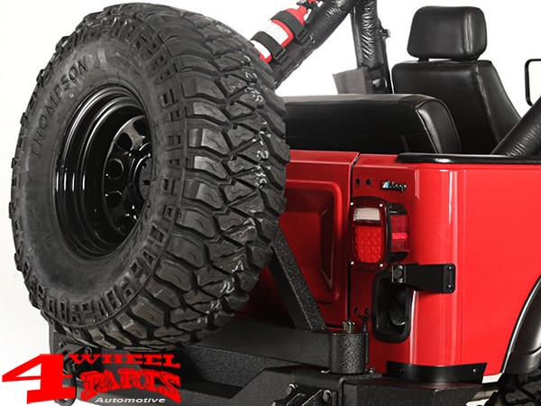 Reserveradhalter für XHD Bumper CJ + Wrangler Bj. 76-06