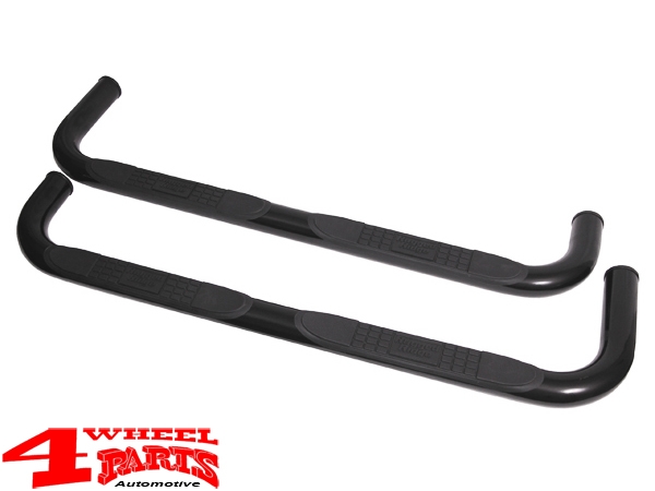 Side Tube Steps Ø 75mm Black Cherokee XJ year 84-01 4-doors