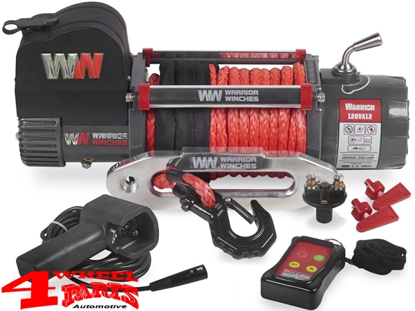 Seilwinde Warrior Samurai 120VA12 5443kg 12000lb 12V Synthetik Seil