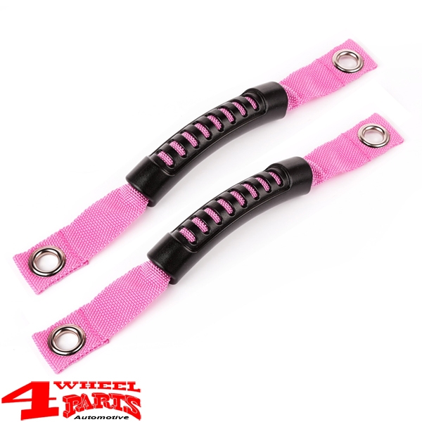 Haltegriffe Paar pink Überrollbügel oder A-Säule Wrangler JK Bj. 07-18