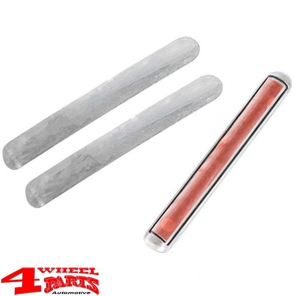 Door Handle Inserts Alu Raw Wrangler JK year 07-18 2-doors
