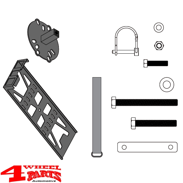 Off Road Reserverad Werkzeughalter universal YJ TJ JK JL Bj. 76-24