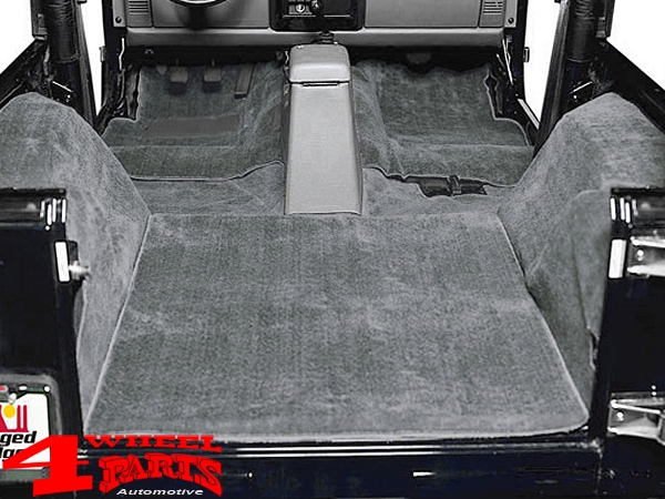 Carpet Set Delux 6 pieces anthrazit gray Jeep Wrangler TJ year 97-06 | 4  Wheel Parts