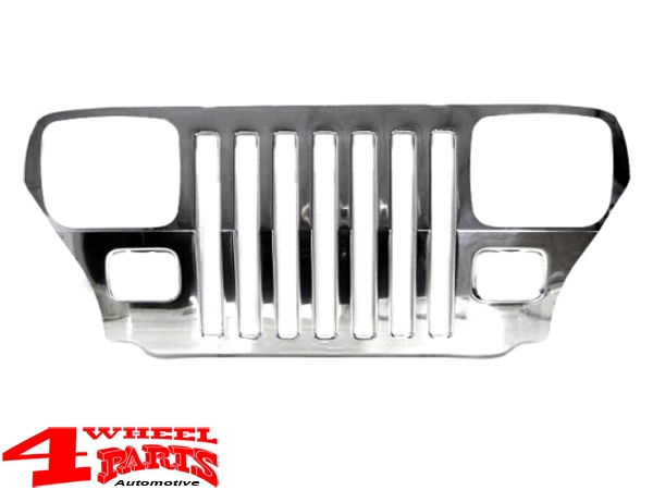 Grille Overlay Applique Stainless Steel Wrangler YJ year 87-95