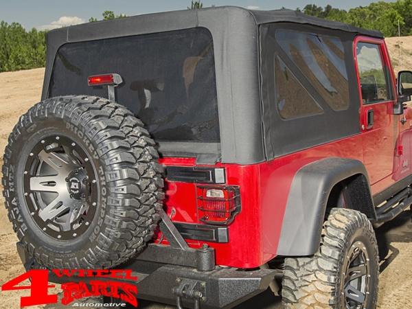 Replacement Soft Top Black Diamond tinted Windows TJ Unlimited LJ 04-06