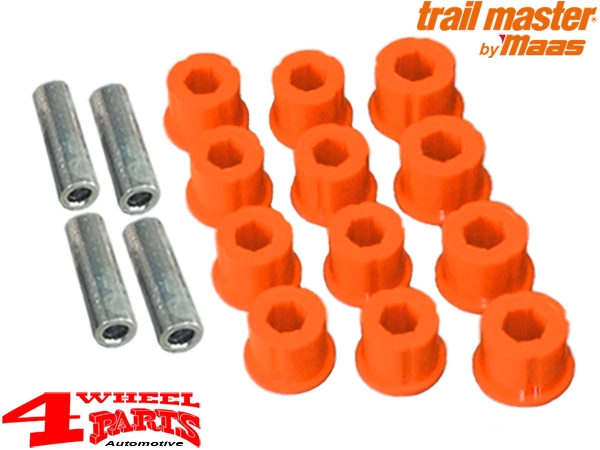 Leaf Spring Shackle Bushing Set Rear PU Trailmaster Jeep CJ year 76-86