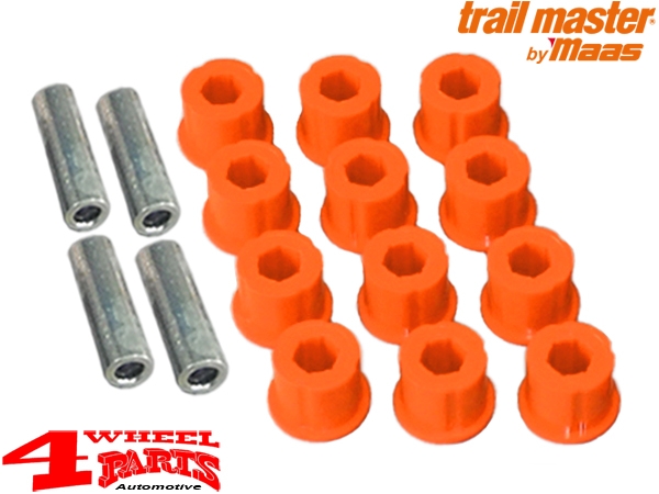 Blattfederbuchsen Set komplett VA oder HA Trailmaster YJ Bj. 87-95
