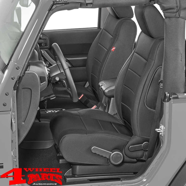 Seat Cover Set Neoprene Black Wrangler JK year 11-12 2-doors