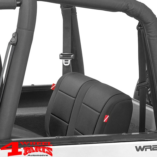 Sitzbezüge Set schwarz Neopren Wrangler YJ Bj. 92-95