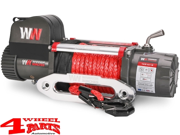 Winch Warrior Samurai 145VA12 6500kg 14500lb 12V Synthetic Rope