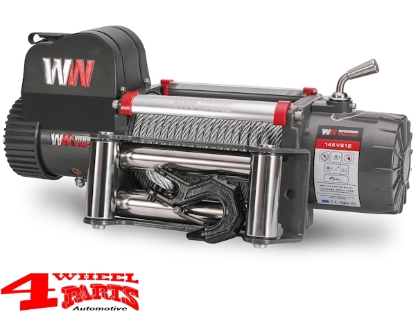 Winch Warrior Samurai 145VS12 6500kg 14500lb 12V with Steel Cable