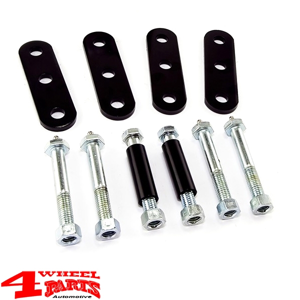 Blattfederschäkel Kit vorne abschmierbar +1" höher CJ Bj. 76-86