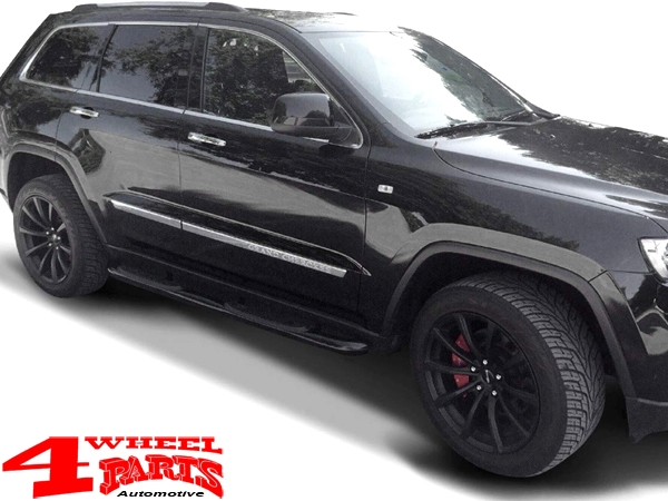 Side Bars Ø 76mm Black Steel Grand Cherokee WK2 11-21