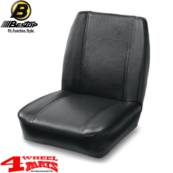 Seat Black Crush Standard Low Back Bucket Bestop CJ year 76-86