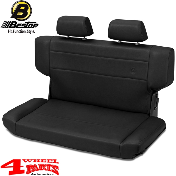 Rear Seat Bench Black Crush incl. Head Rests Wrangler TJ year 97-06