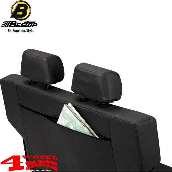Rear Seat Bench Black Crush incl. Head Rests CJ + Wrangler YJ 55-95