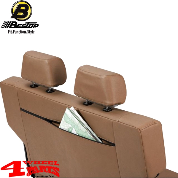 Rear Seat Bench Spice Denim incl. Head Rests CJ + Wrangler YJ year 55-95