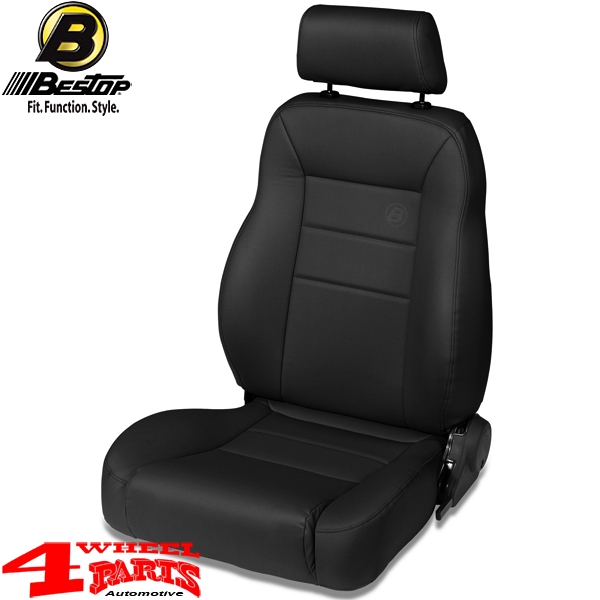 Sport Seat Trailmax II Pro Black Crush Left CJ + Wrangler YJ + TJ