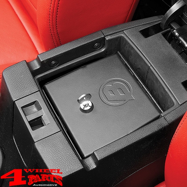 Stahlsafe in der Mittelkonsole abschließbar Wrangler JK Bj. 11-18