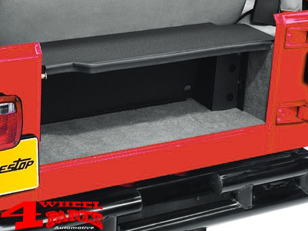 Rear Storage Box Instatrunk behind the Seat Bench 4 pieces Bestop Jeep Wrangler  TJ year 97-06 | 4 Wheel Parts