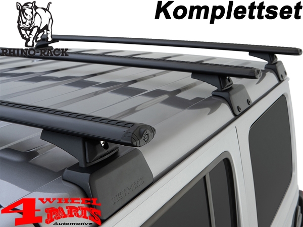 Dachträger Rhino Rack Montagekit + Vortex Bars JL 18-23 4-Türer