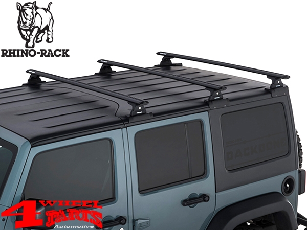 Overhead Rhino Rack Bar Vortex Black Wrangler year 97-24