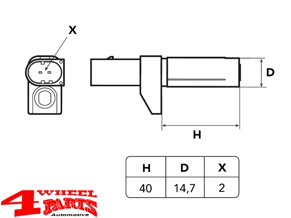 Kurbelwellen Sensor Grand Cherokee WH WG + XH 2,7 + 3,0 L CRD