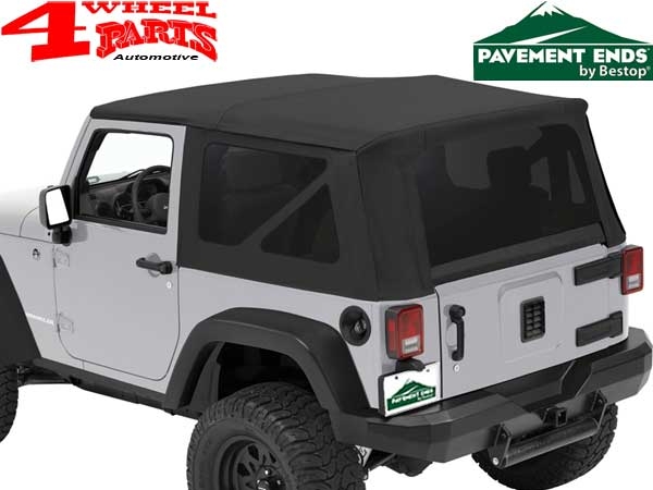 Replacement Soft Top Pavement Ends Black Diamond Wrangler JK year 10-18 2-doors