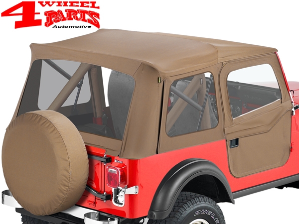 Supertop Soft Top incl. 2 pce. Soft Doors Spice Denim Jeep CJ + 