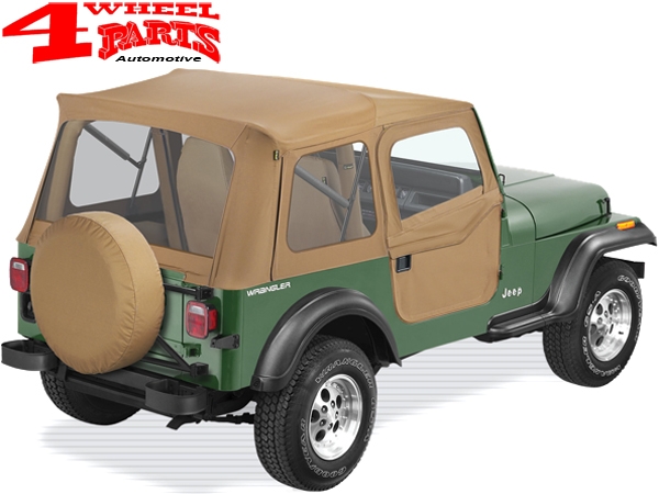 Supertop Soft Top incl. 2 pce. Soft Doors Spice Denim Jeep CJ + 