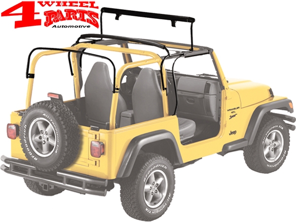 Supertop Sunrider Soft Top Dark Tan Denim Jeep Wrangler TJ year 97-02 | 4  Wheel Parts