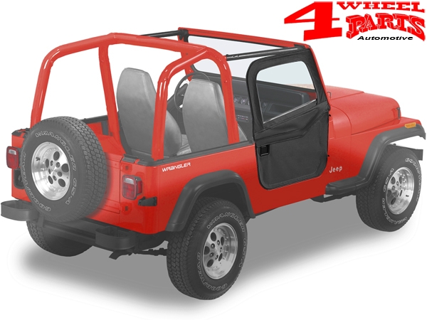 2-Piece Doors Pair Black Denim Bestop CJ + Wrangler YJ year 80-95