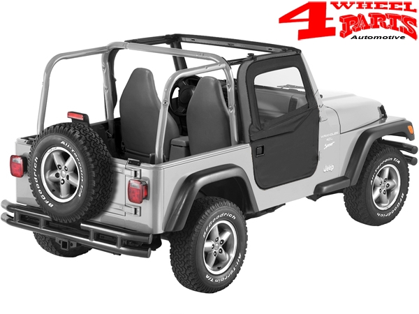 2-Piece Doors Pair Black Diamond Bestop Wrangler TJ year 97-06