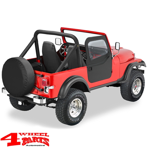 Steckfenster Element Doors Black Denim CJ + Wrangler YJ 76-95