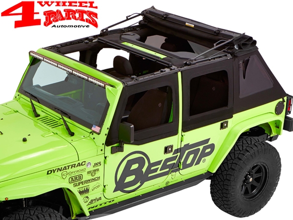 Sunshade Retractable Bestop Wrangler JK year 07-18 Soft Top Model