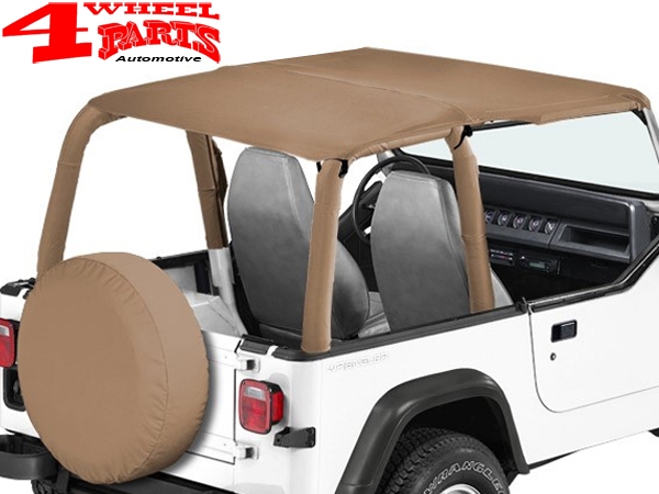 Safari Bikini Top Strapless Spice Denim Bestop Jeep Wrangler YJ year 92-95  | 4 Wheel Parts