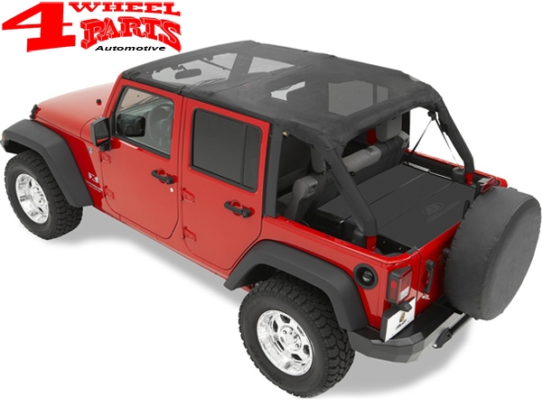 Safari Header Bikini Top Mesh Bestop Jeep Wrangler JK Unlimited year 07-09 4 -doors | 4 Wheel Parts