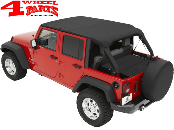 Safari Header Bikini Top Black Diamond Wrangler JK 07-09 4-doors
