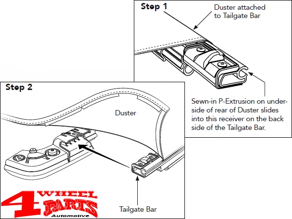 Tailgate Bar Kit for Soft Tops from Bestop Wrangler JL year 18-24