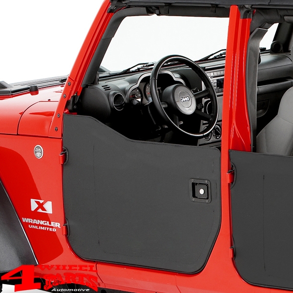Half Doors Pair Front Black Diamond Bestop Jeep Wrangler JK year 07-18 2 or  4-doors | 4 Wheel Parts