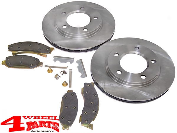 Disc Brake Rotor + Disc Pad Set Front CJ year 76-78