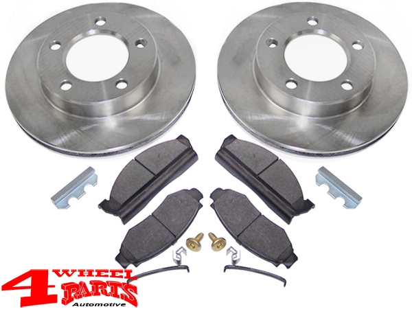 Bremsscheiben + Bremsklötze Set vorne CJ Bj. 78-81