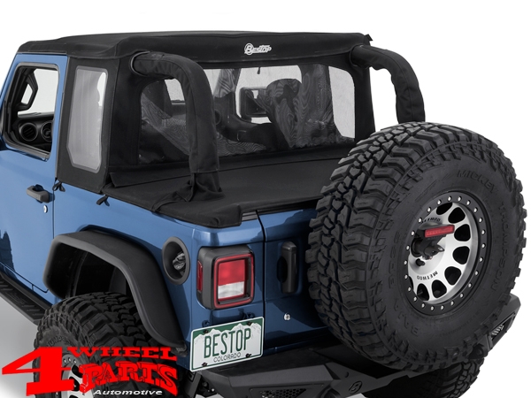 Halftop Bestop Black Twill Wrangler JL Bj. 18-21 2-Türer