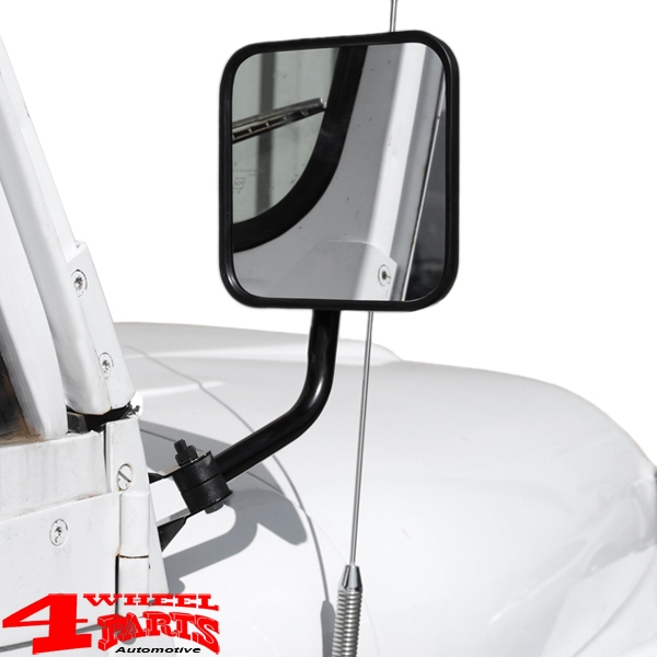 Mirror Set Black Jeep CJ + Wrangler YJ year 55-95